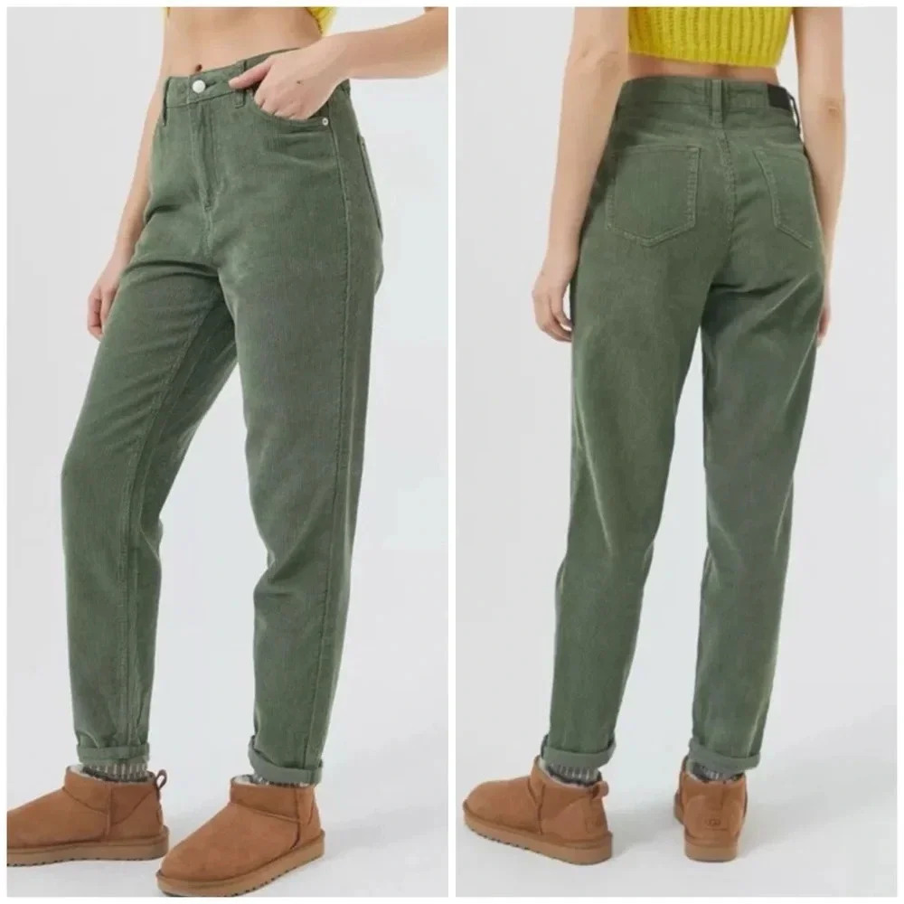 BDG Green High-Waisted Pants
